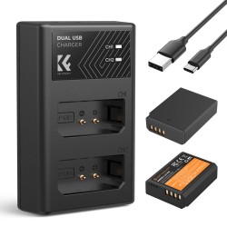 K&F Concept LP-E10 Battery and Charger Pack - 2 Batteries + Dual Charger K&F Concept LP-E10 Battery and Charger Pack - 2 Batteries + Dual Charger